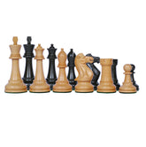 Verona Series 4" Luxury Staunton Chess Pieces - Ebonised Wood